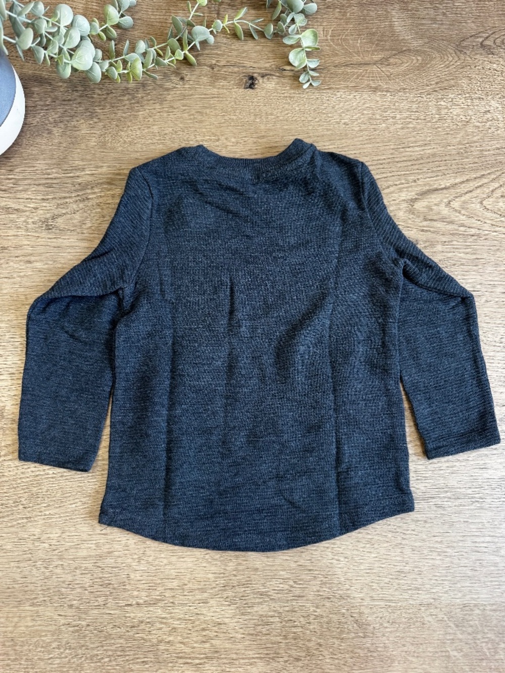 Cat & Jack Boys 3T Navy Blue Long Sleeve T-Shirt Basic Crewneck